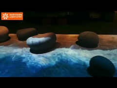 Projection de plancher interactif salle immersive 3D jeu de projection de plancher holographique projection immersive