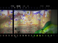 Jeux de projection murale interactive