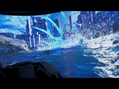 Cinéma 4k HD Écran de projection incurvé intérieur 3D Vol orbital Cinéma d'effets spéciaux