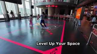 Jeu de sol interactif à LED Aurora Motion avec 8 jeux captivants