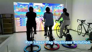 Système de fitness intelligent à projection interactive de cyclisme gamifié