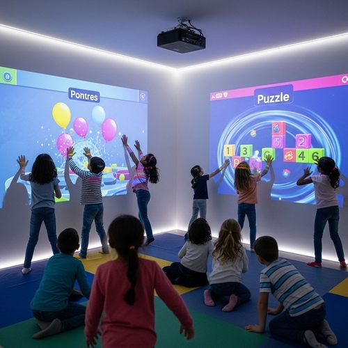 Dernières nouvelles de l'entreprise Maîtrisez l'avenir du divertissement : Guide des jeux de projection murale interactive