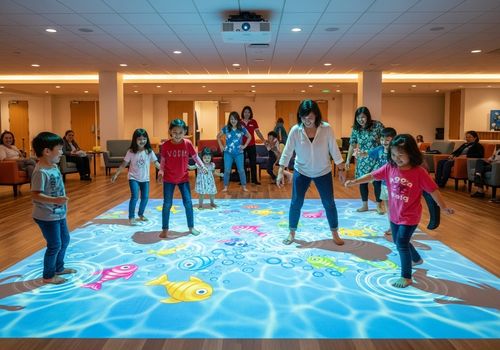 Dernières nouvelles de l'entreprise Composé d'un projecteur de sol interactif: le guide complet de tout ce que vous devez savoir en tant que débutant