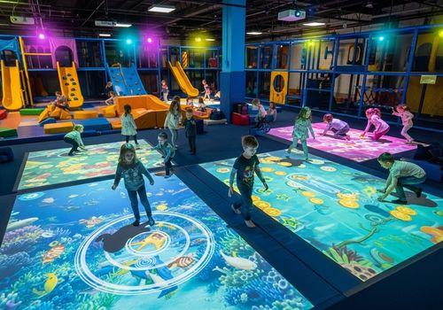 Dernières nouvelles de l'entreprise Comment créer une boucle de fidélisation des membres pour les terrains de jeux pour enfants à l'aide de projections interactives immersives