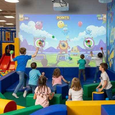 Bon prix Jeu de lancer de balle dynamique Projection murale interactive | Transformez n'importe quel mur en terrain de jeu numérique en ligne