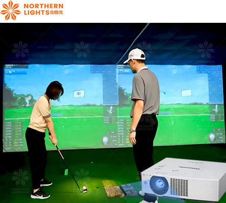 Bon prix Système de simulation de golf en intérieur à projection 3D Simulateur de golf complet en ligne
