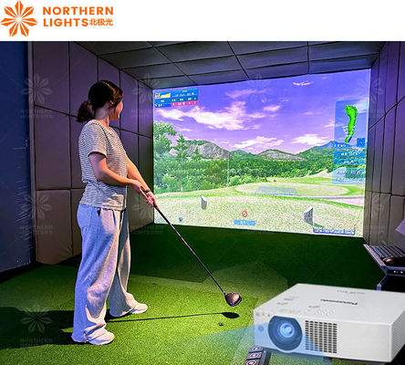 Bon prix Système de simulateur de golf rentable en intérieur 3D Simulateur de golf professionnel en ligne