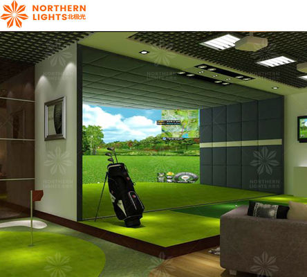 Bon prix Simulateur de golf de la maison de l'enceinte de la salle de jeu de frapper les aides de formation de golf à la maison en ligne