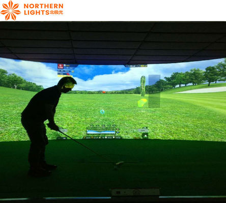 Bon prix Simulateur de golf direct d'usine Simulateur de golf familial intérieur Écran de golf interactif en ligne