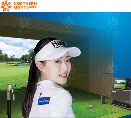 Bon prix Simulateur de golf en intérieur Projection interactive Ar Jeu de golf Avec l'écran du simulateur de golf en ligne