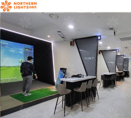 Bon prix Écran de golf Projection interactive Simulateur sportif de golf pour le parc d'attractions sportifs en ligne
