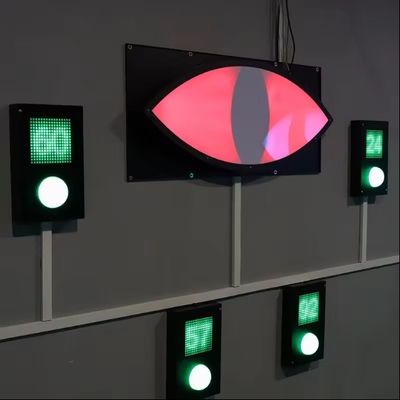 Bon prix Paroi interactive cacher appuyez sur le bouton de comptage Numéro de lumière LED activer le jeu Evil Eyes en ligne