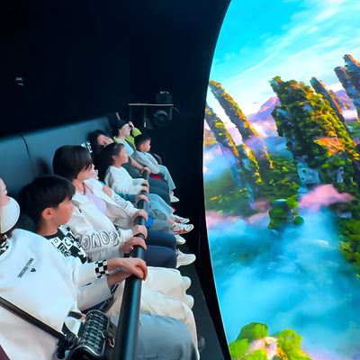 qualité Le cinéma 9D à l'œil nu 360 immersive dome théâtre 10 joueurs cinéma volant usine