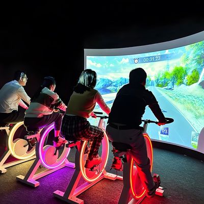 Bon prix Vélo d'exercice avec projecteur vidéo Jeu de projection interactive Simulateur de cyclisme en ligne