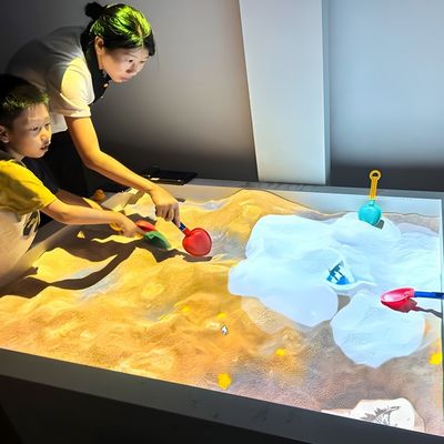 Bon prix Parc d'attractions interactif Magic AR Table de sable Sand Box pour enfants Projecteur interactif Jeux AR Sandbox Lieu de jeux intérieur en ligne