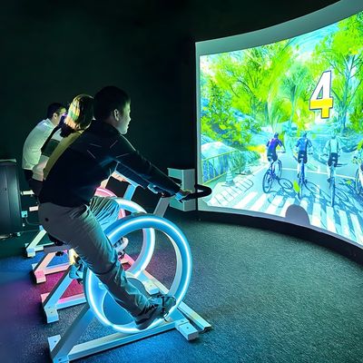 Bon prix 1280x800 AR Système mural interactif Vélo d'exercice avec jeux interactifs en ligne