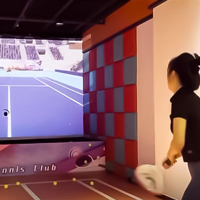 Bon prix Vente à chaud de matériel de tennis en intérieur Simulateur de jeu VR Simulateur en ligne