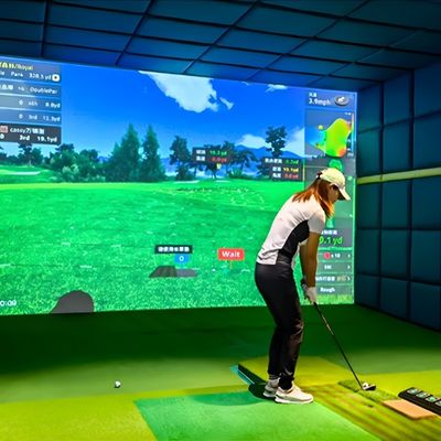 Bon prix Système de simulateur de golf rentable en intérieur 3D Simulateur de golf professionnel en ligne