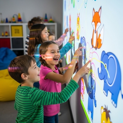 Bon prix Jeu de peinture interactif par projection murale pour enfants – Créez et jouez ! en ligne