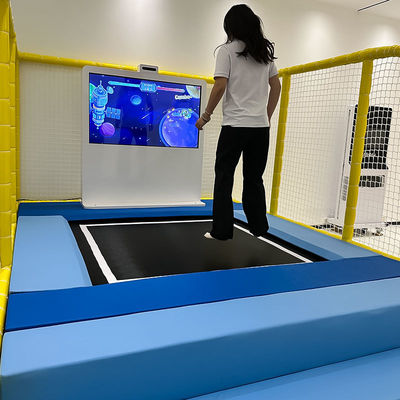 Bon prix Children's Indoor Interactive Trampoline Playground HD Screen Interact Projection Kinect Sensor Metal Interactive Jumping Sport en ligne