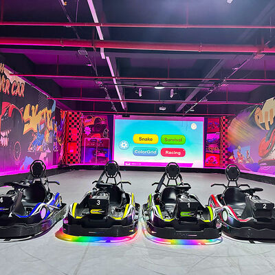 qualité Équipement de parc d'aventures intérieur Go-Kart métallique et projecteur de sol interactif pour une expérience de jeu immersive usine
