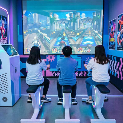 Bon prix Nouvelle fonction : Simulateur de vélo de groupe immersif, système de projection de course cycliste en temps réel, options de pistes multiples en ligne