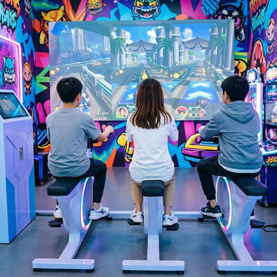 Bon prix Jeu interactif de projection de parc d'attractions Vélo d'exercice Vidéo Sport Projecteur Jeux Vélo dynamique Simulateur de cyclisme pour salle de sport en ligne