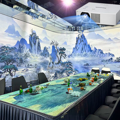Bon prix Projection vidéo holographique 3D sur mur et sol, projecteur immersif à 360°, œuvre d'art, salle à manger, projecteur interactif en ligne