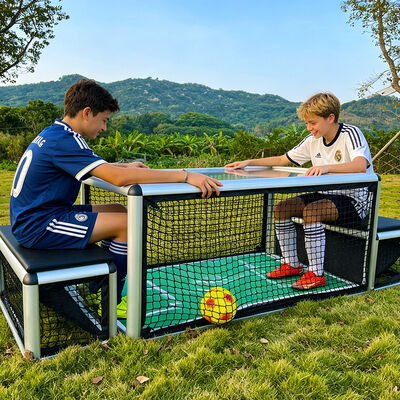 Bon prix Table de football à fonction de pièce avec métal et verre trempé pour 2 joueurs dans les centres commerciaux en ligne