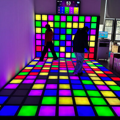 Qualité 30x30cm RGB Éclairage Pressure Sensitif Interactif LED Plancher Super Grille pour les parcs d'attractions usine