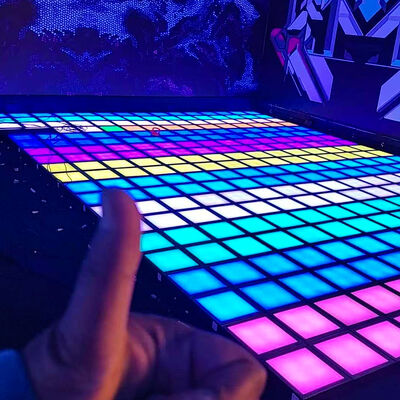 Bon prix Sol LED interactif couleur RVB 30 x 30 cm avec plus de 1000 niveaux de jeu pour le divertissement en intérieur en ligne